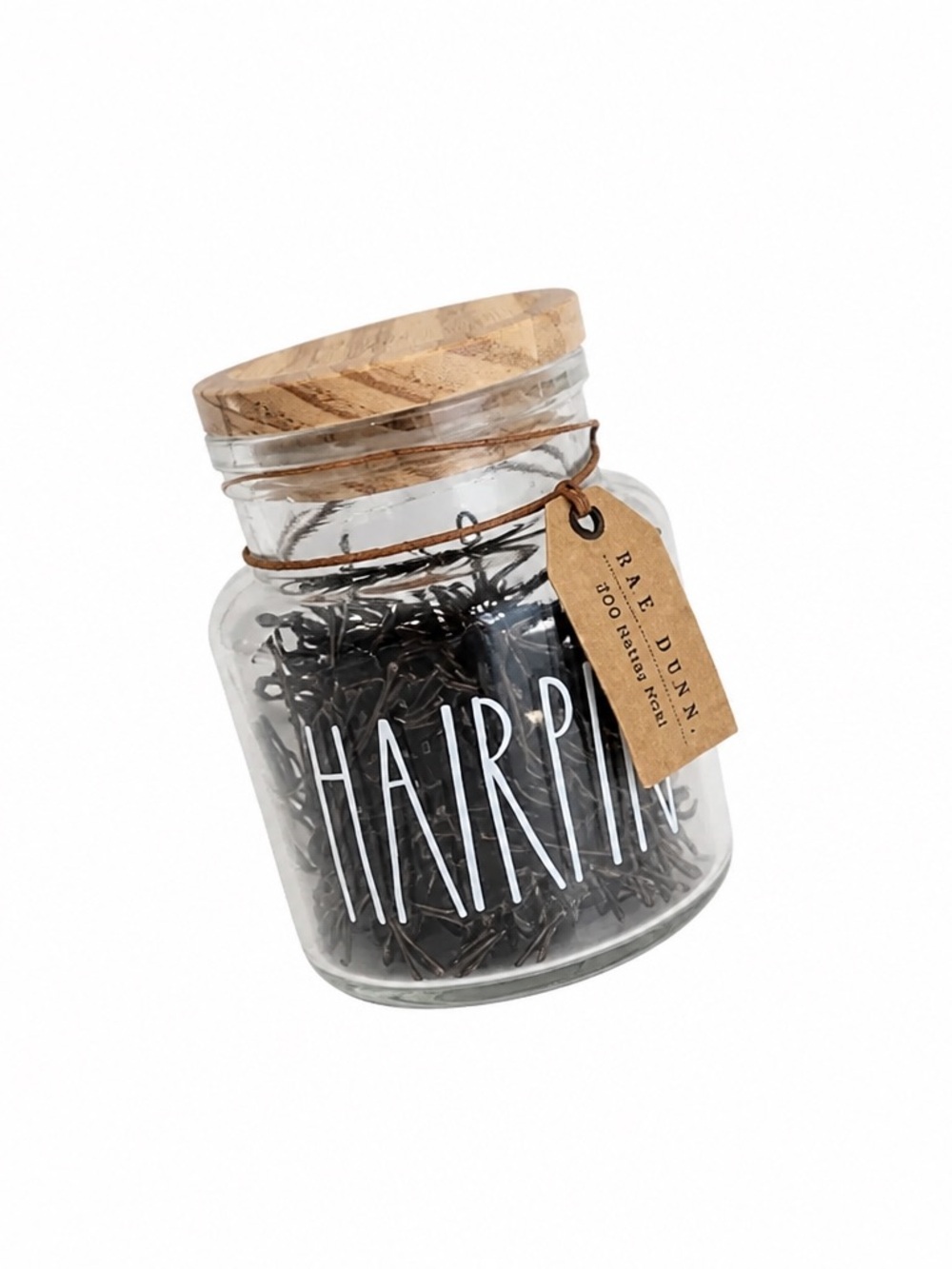 Rae Dunn Hair Pins Jar